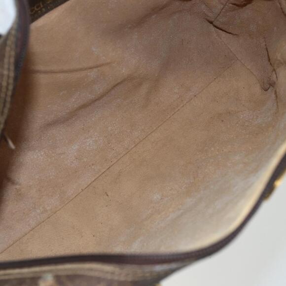 GUCCI GG Supreme Web Sherry Line Bag PVC Beige Gold 378 002 3839 Auth 151577 - Picture 10 of 16